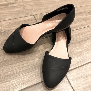 Toms Julie D’Orsay Black Lester Flat
